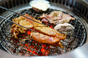 meat and beef for Bar B Que  grill - selective focus