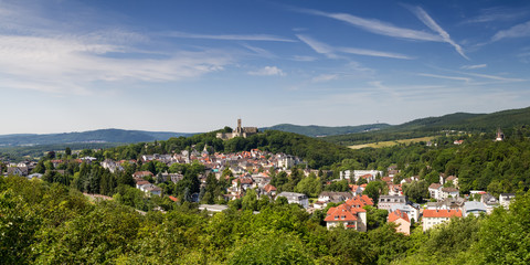 Fototapeta na wymiar Panorama of the village of Koenigstein