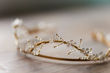Hair ornament for the bride hairstyle, handmade. Wedding accessories