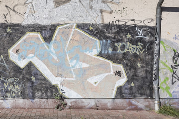 Hintergrund Wand Graffiti
