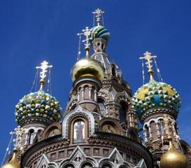 Fototapeta na wymiar Blutkirche Sankt Petersburg