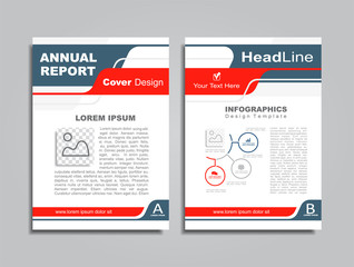 Design brochure layout with place for your data. Vector illustration.