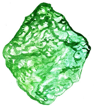 Modavite Stone, Star Stone Watercolor