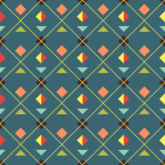 Seamless geometric abstract pattern. Vector illustration.