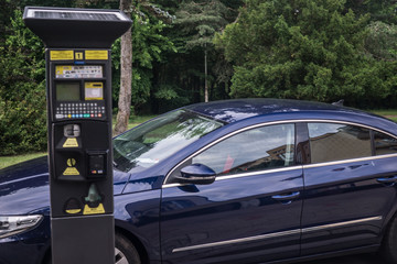parking meter on the street