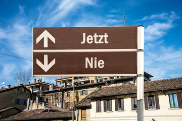 Fototapeta premium Schild 230 - Jetzt