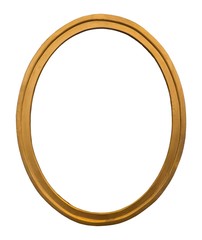 Gold oval frame for paintings, mirrors or photos