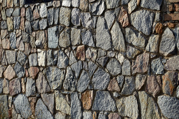 Wall made of stones