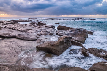 Rocky Daybreak Seascape