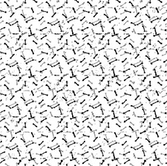 Abstract seamless chaotic pattern with urban geometric elements.
