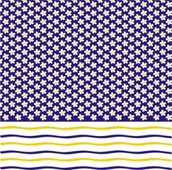 Seamless flower pattern, vector background