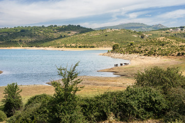 Sardegna, Lago Bau Muggeris nei pressi di Villagrande Strisaili, Italia