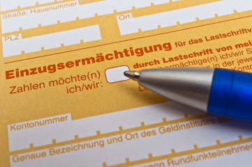 Einzugsermächtigung