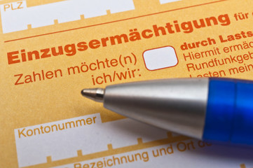 Einzugsermächtigung