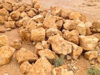 Desert Rocks in Masada Israel Palestine