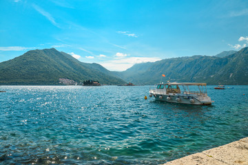 Boat in Boka Kotor bay