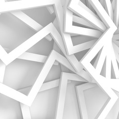 Abstract White Geometric Pattern Background