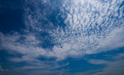 Naklejka na ściany i meble abstract cloudscape on blue sky with sun light - can use to display or montage on product