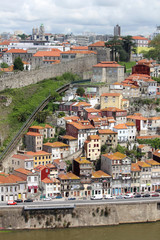 A view of the old town of Porto, Portugal 