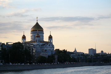 Fototapeta na wymiar The Cathedral of Christ the Saviour, Moscow 