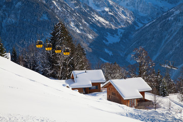 Winter in the alps