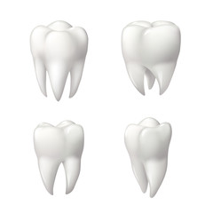 Healthy teeth icon set for dentistry design