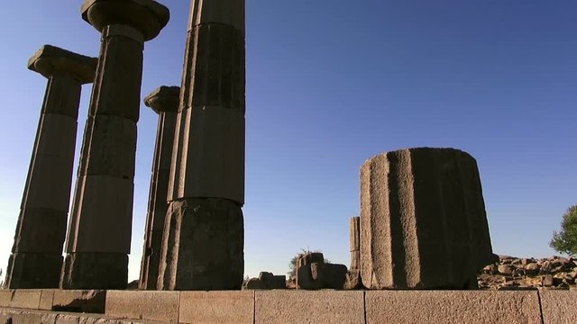 The ruins of the ancient city of Assos, Turkey