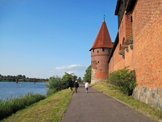 Fototapeta na wymiar Castle Malbork, rampart, tower