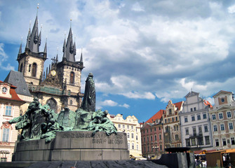 Fototapeta premium Old Town Square. Central square of Prague