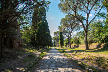 Via Appia Antica in Rom Italien aus der Zeit der Römer