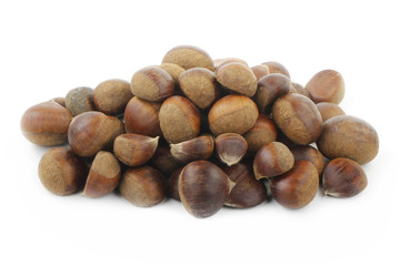 chestnuts isolated