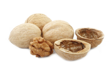 walnuts isolated