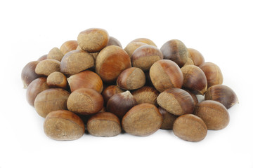 chestnuts isolated