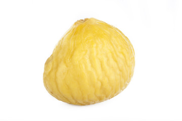 peeled chestnut isolated