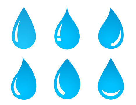 Set Of Water Drop Icons