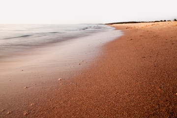 Summer evening by Baltic sea.
