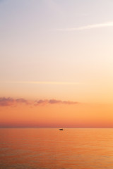 Summer evening by Baltic sea.