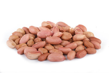 peeled groundnut (peanut) isolated
