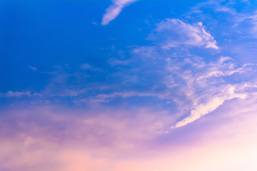 sky and clouds of heaven With sunset and colorful