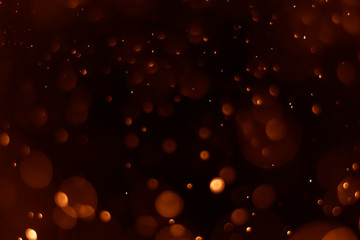 bokeh background dark amber