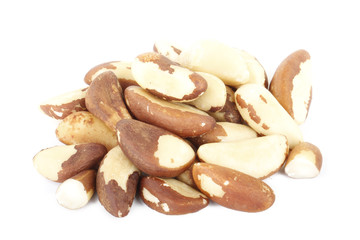 brazil nuts isolated