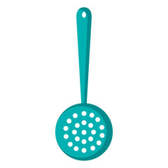 fry spoon cutlery icon vector illustration design