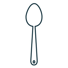 spoon cutlery isolated icon vector illustration design