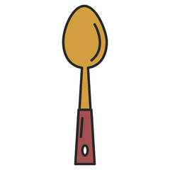 spoon cutlery isolated icon vector illustration design