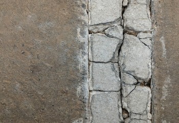  broken old concrete ground for background
