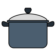 kitchen pot isolated icon vector illustration design