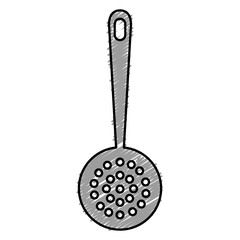 fry spoon cutlery icon vector illustration design