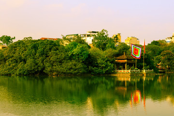 Hoan Kiem See in Hanoi