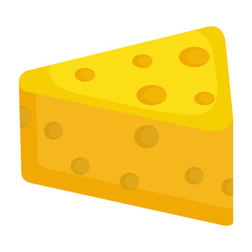 fresh cheese piece icon vector illustration design