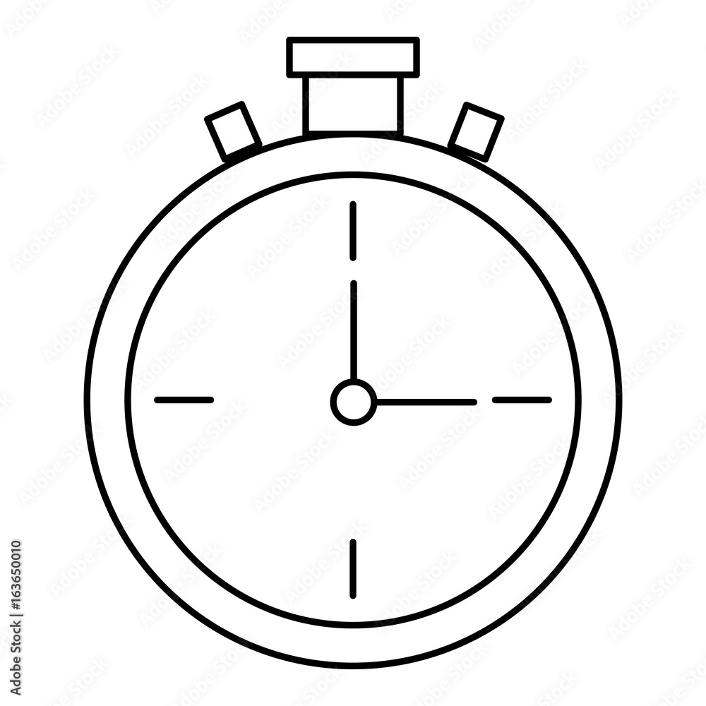 Poster chronometer timer isolated icon vector illustration design